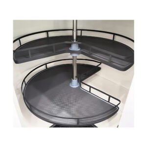 Euro Gloss Black Metal Lazy Susan