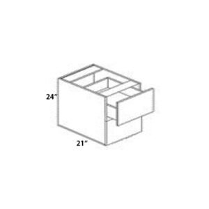 Euro Gloss Black 12″W X 24″H X 21″D Hanging Drawer Vanity Base