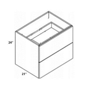 Euro Gloss Black 30″W X 24″H X 21″D Hanging Drawer Vanity Sink