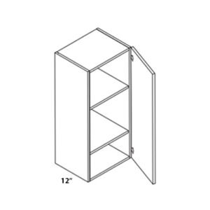 Euro Gloss Black 21″W X 36″H X 12″D Wall Cabinet