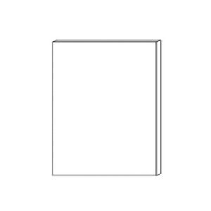 48″W X 3/4″X D 96″H Four Edge Not Finished Panel – Euro Gloss Black